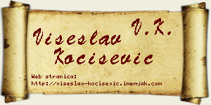 Višeslav Kočišević vizit kartica